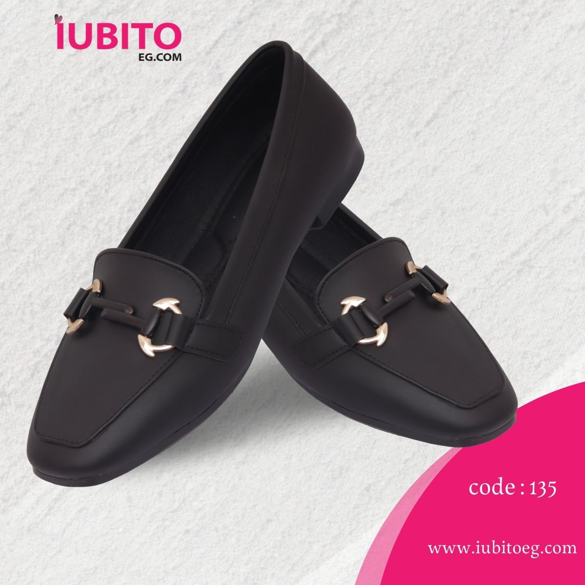 Women's flat shoes - black - code (135)
