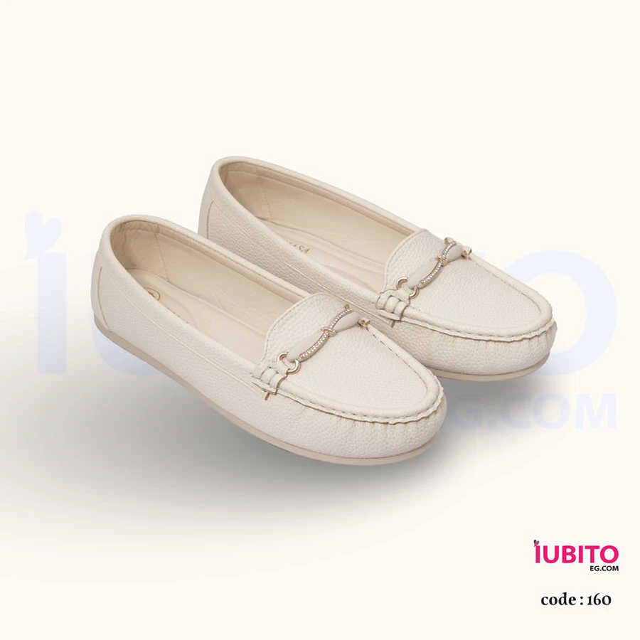 Women's flat shoes - beige - code (160)