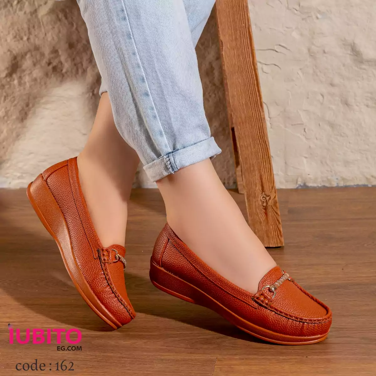 Women's shoes, 3 cm heel - Havana - Code (162)